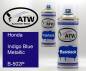 Preview: Honda, Indigo Blue Metallic, B-502P: 400ml Sprühdose + 400ml Klarlack - Set, von ATW Autoteile West.